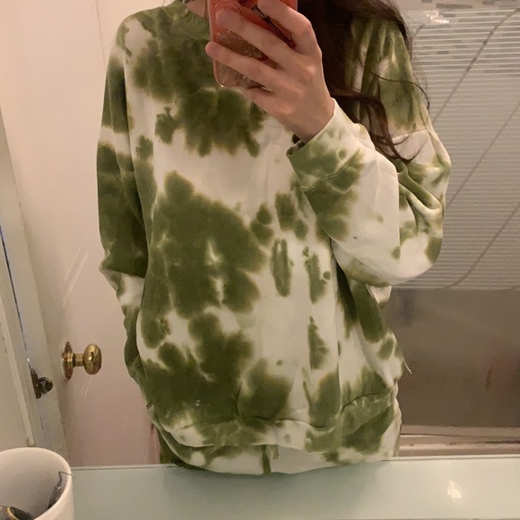 Free People | 2 piece top and bottom lounge set green - Picture 3 of 5